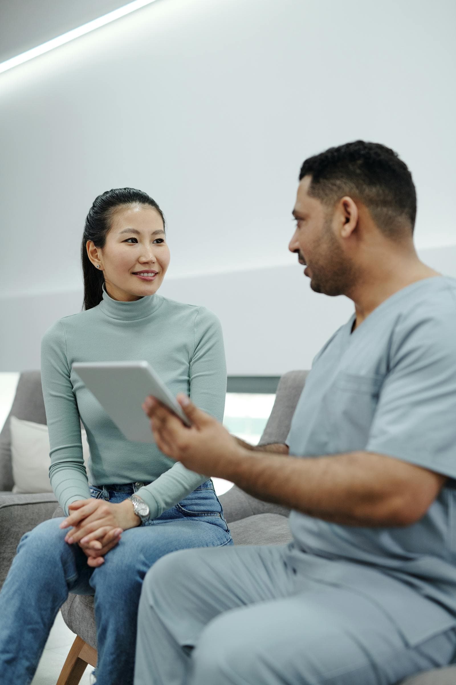 Patient and provider in consultation